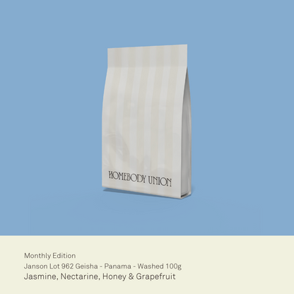 Panama Geisha coffee Los Alpes GLA 962 by Homebody Union Melbourne
