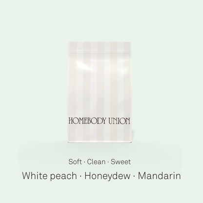Ethiopia coffee with white peach, honeydew and mandarin notes