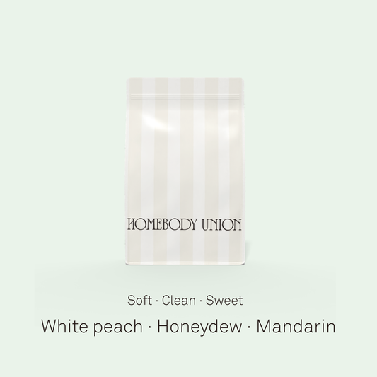 Ethiopia coffee with white peach, honeydew and mandarin notes