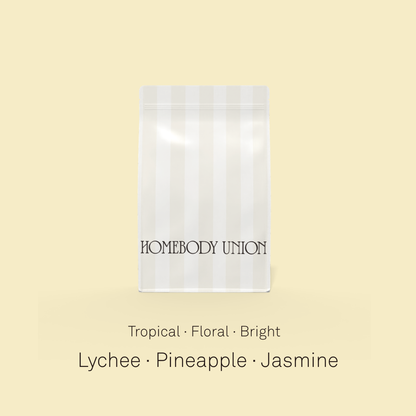 Floral Symphony coffee from Colombia with lychee, pineapple and jasmine notes