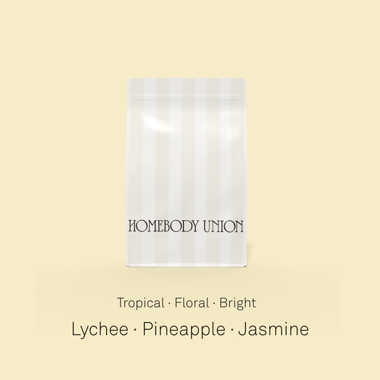 Floral Symphony coffee from Colombia with lychee, pineapple and jasmine notes