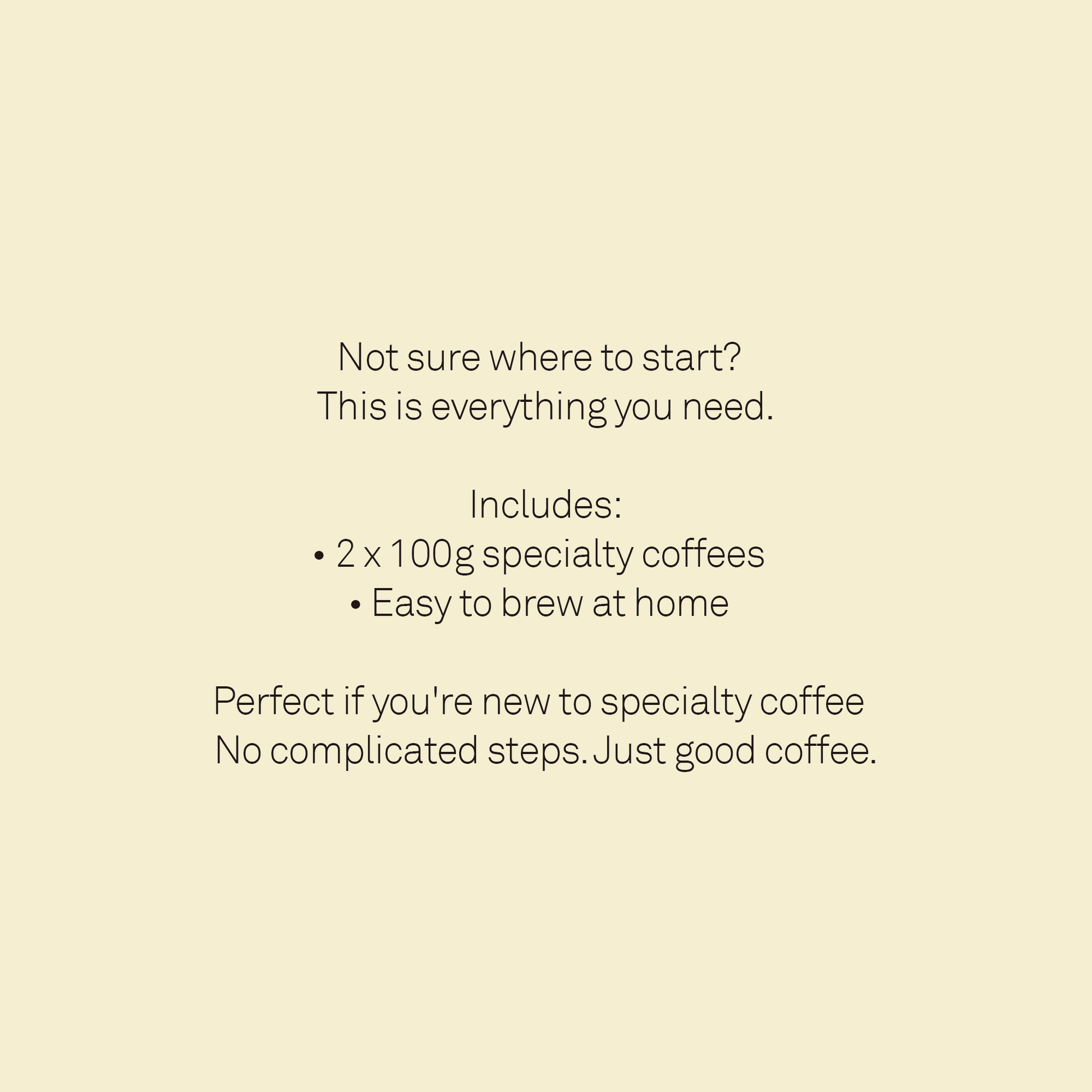 Homebody Union starter coffee set with Kenya and Floral Symphony, 100g each