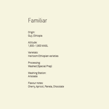 Arsosala Grade 1 - Ethiopia - Washed 200g