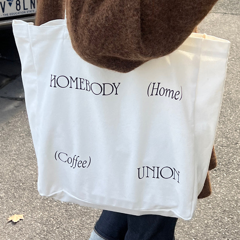 Homebody Union Melbourne canvas tote bag lifestyle