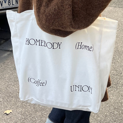 Homebody Union Melbourne canvas tote bag lifestyle