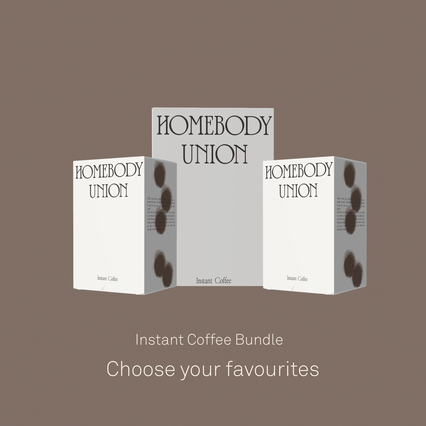 Homebody Union specialty instant coffee bundle 3 pack 30g each