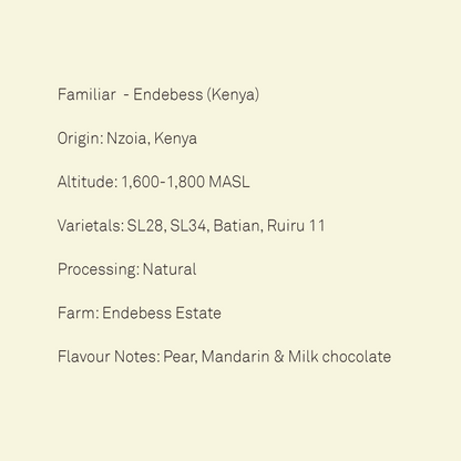 Homebody Union specialty instant coffee Kenya Endebess 30g